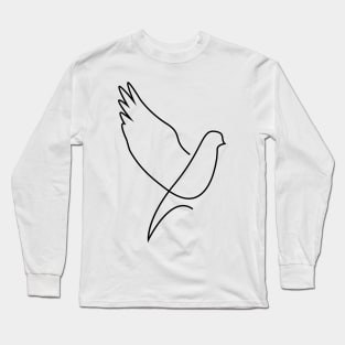 Dove - single line art Long Sleeve T-Shirt